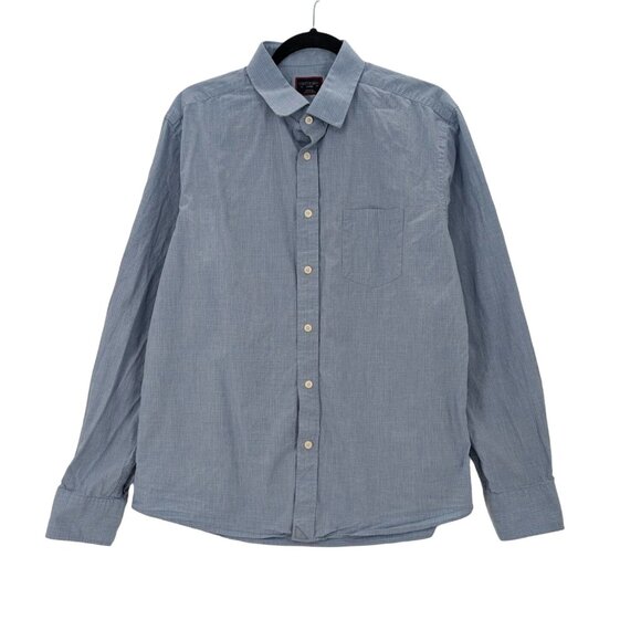 UNTUCKit Button Up Shirt Size L Micro Check Business Casual Preppy Modern Office - Picture 1 of 8